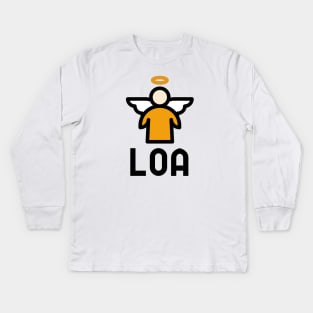 LOA - Law Of Attraction Kids Long Sleeve T-Shirt